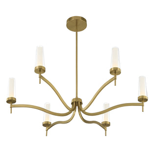 Butler 6-Light Chandelier in Warm Brass