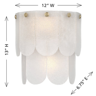 Ashton 2-Light Wall Sconce in Noble Brass