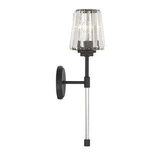 Garnet 1-Light Wall Sconce in Matte Black