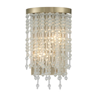 Jeanette 2-Light Wall Sconce in Noble Brass