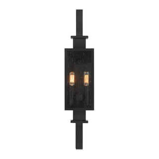 Ascott 2-Light Outdoor Wall Lantern in Matte Black