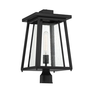 Denver 1-Light Outdoor Post Lantern in Matte Black