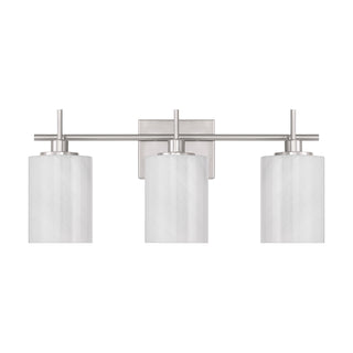 3-Light Bathroom Vanity Light in Brushed Nickel