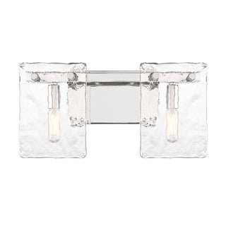 Genry 2-Light Bathroom Vanity Light in Polished Nickel
