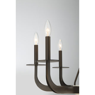 Salford 9-Light Chandelier in Mediterranean Bronze by Dann Foley
