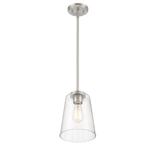 Calhoun 1-Light Pendant in Satin Nickel