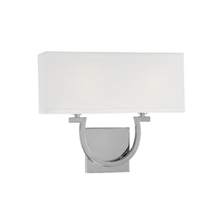 Rhodes 2-Light Wall Sconce in Polished Nickel