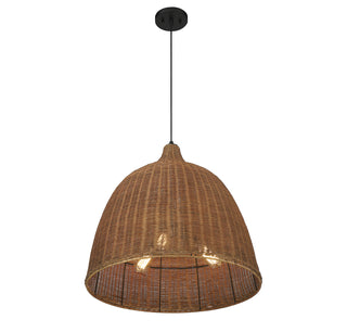 Macra 3-Light Pendant in Café