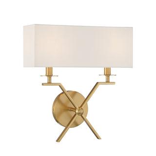 Arondale 2-Light Wall Sconce in Warm Brass