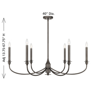 Coventry 6-Light Chandelier in Mediterranean Bronze