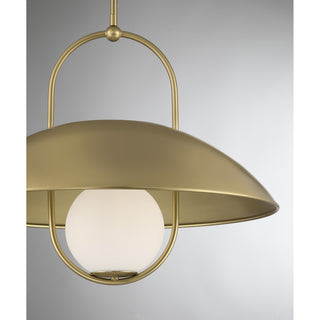 Lehigh 1-Light Pendant in Warm Brass