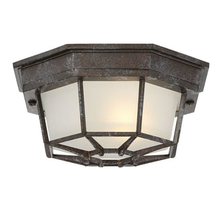 Exterior Collections 1-Light Outdoor Ceiling Light in Rustic Bronze