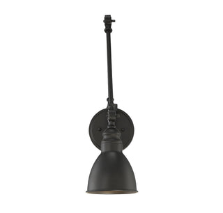 Dakota 1-Light Adjustable Wall Sconce in Matte Black