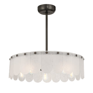 Ashton 5-Light Fan D'Lier in Mediterranean Bronze