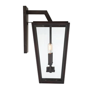 Milton 2-Light Outdoor Wall Lantern in English Bronze