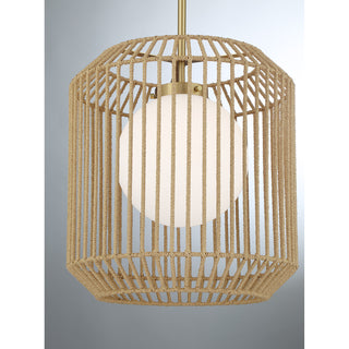 Pastis 1-Light Pendant in Warm Brass