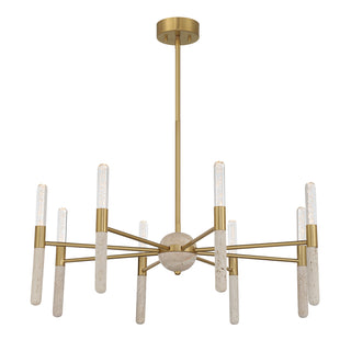Linden 8-Light Chandelier in Warm Brass