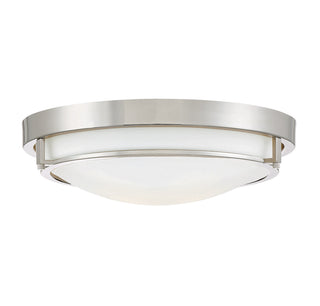 2-Light Ceiling Light in Polished Nickel