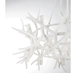 Daniels 8-Light Chandelier in Matte White