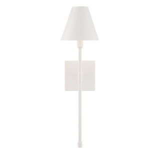 Jefferson 1-Light Wall Sconce in Bisque White