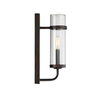 Tulsa 1-Light Wall Sconce in English Bronze