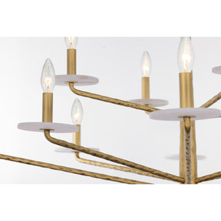 Judi 12-Light Chandelier in Distressed Gold by Breegan Jane