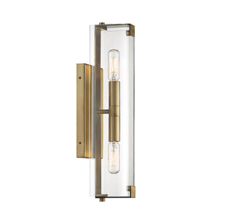 Winfield 2-Light Wall Sconce in Warm Brass
