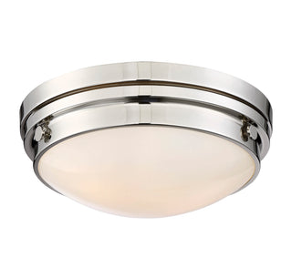 Lucerne 2-Light Ceiling Light in Polished Nickel