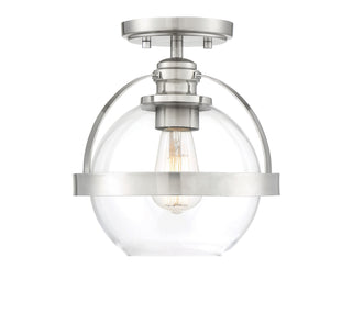 Pendleton 1-Light Ceiling Light in Satin Nickel