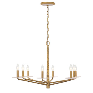 Judi 8-Light Chandelier in Distressed Gold by Breegan Jane
