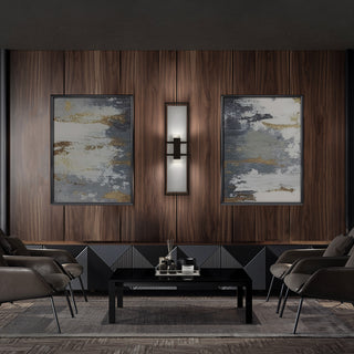 Mars Wall Sconce  Sand Black