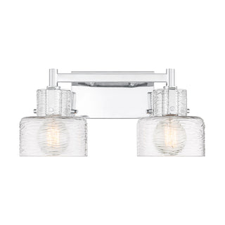 Dover 2-Light Bathroom Vanity Light in Chrome