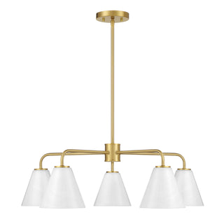 Blair 5-Light Chandelier in Warm Brass