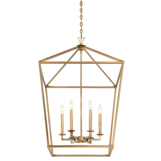 Townsend 6-Light Pendant in Warm Brass