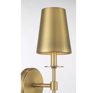 1-Light Wall Sconce in Natural Brass