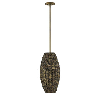 Tierra Brisa 1-Light Pendant in Riviera Brass by Breegan Jane