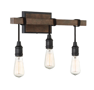 Burgess 3-Light Bathroom Vanity Light in Durango