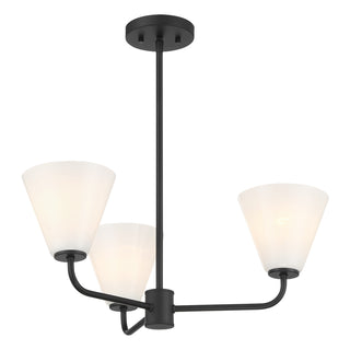 Blair 3-Light Chandelier in Matte Black
