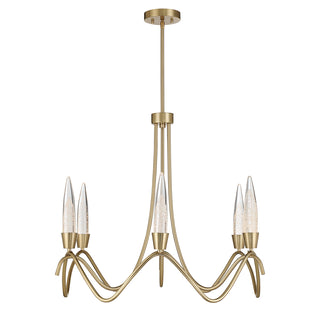 Sofia 6-Light Chandelier in Noble Brass