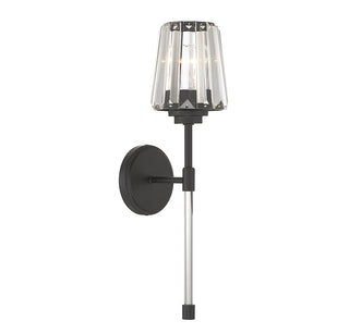 Garnet 1-Light Wall Sconce in Matte Black