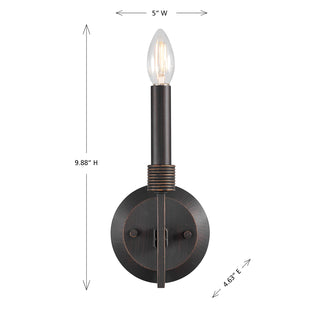 Gardner 1-Light Wall Sconce in Champagne Mist
