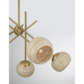 Jasper 5-Light Chandelier in Warm Brass
