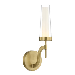 Butler 1-Light Wall Sconce in Warm Brass