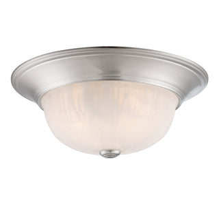 2-Light Ceiling Light in Satin Nickel