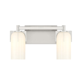 Caldwell 2-Light Bathroom Vanity Light in Satin Nickel