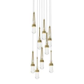Link 9-Light Clear Glass Pendant