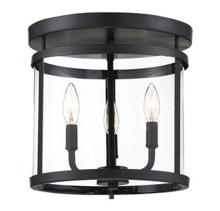 Penrose 3-Light Ceiling Light in Black