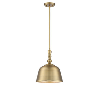Berg 1-Light Pendant in Warm Brass
