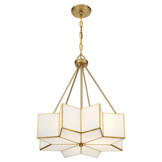 Reiling 3-Light Pendant in Warm Brass