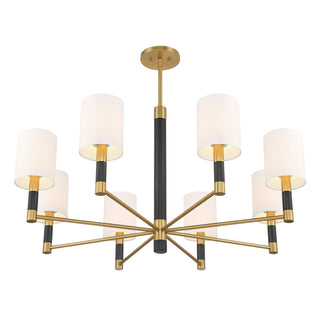 Conrad 8-Light Chandelier in Warm Brass